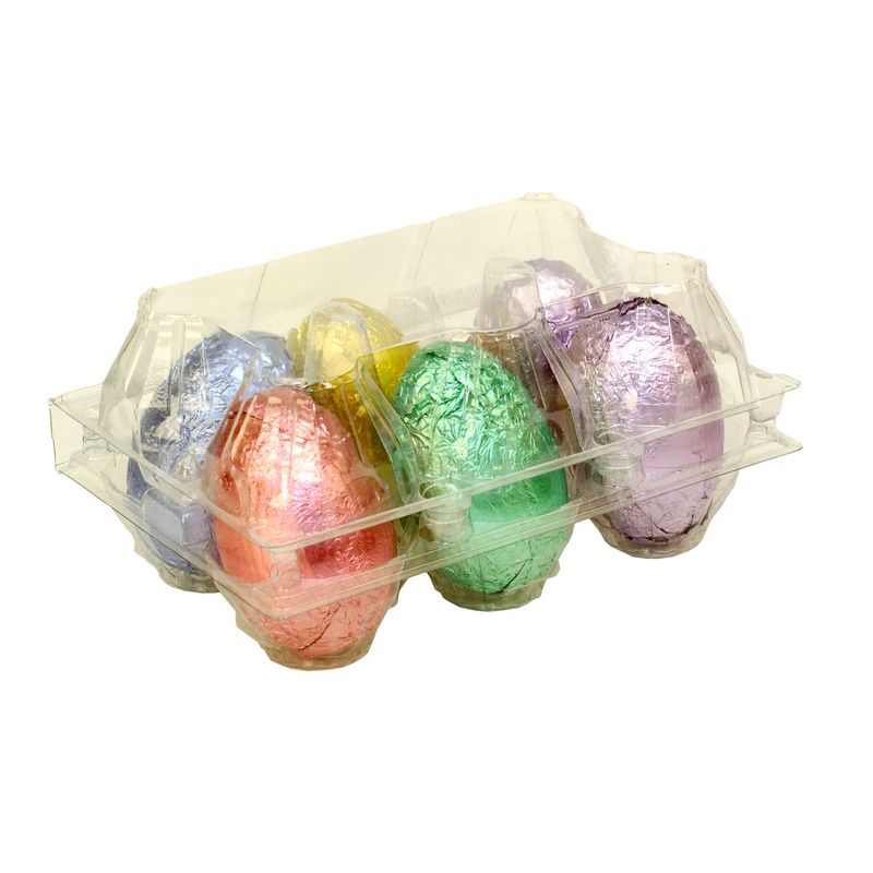 6 Stk. Eier pastellfarben in der Tasse